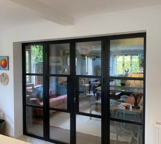 Internal Door with Side Light Standard Black 9005 1
