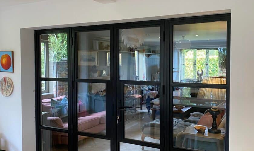 Internal Door with Side Light Standard Black 9005 1