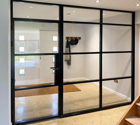 How to use black internal metal doors in your home. - Aluco