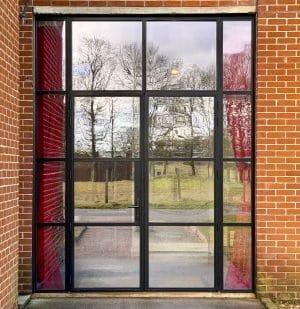 heritage style doors and side panels in black