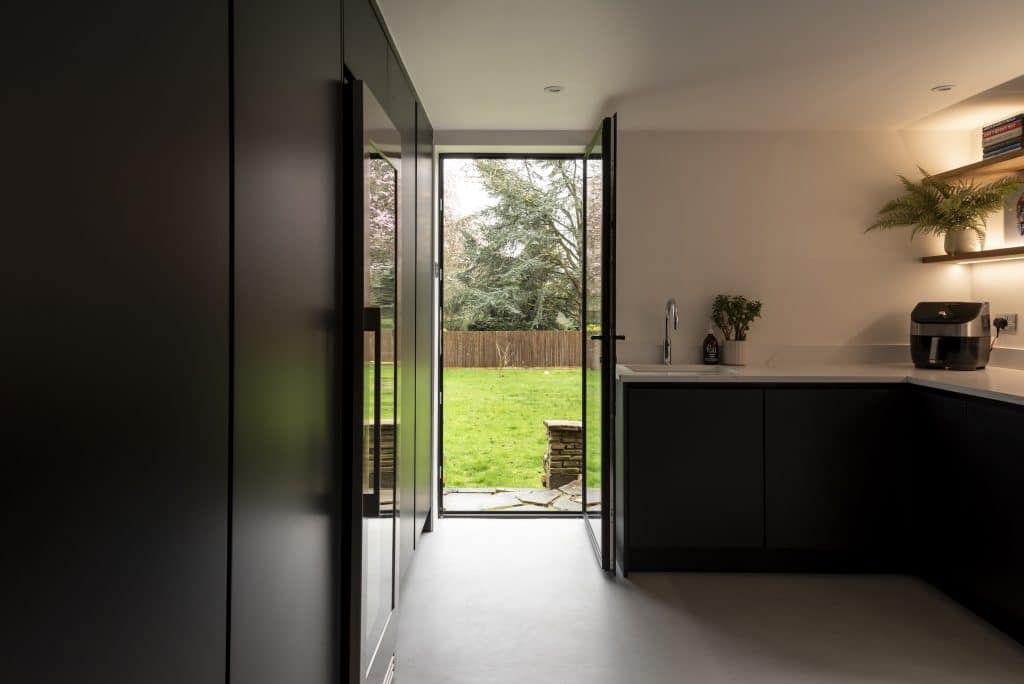 picture of internal and external heritage doors in the open position